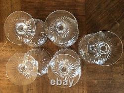 5 ÉLÉGANTES COUPES A CHAMPAGNE EN CRISTAL DE SAINT LOUIS, modèle ROLAND