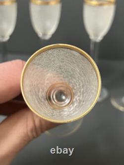 5 Verres A Liqueur En Cristal Givre St Louis Baccarat