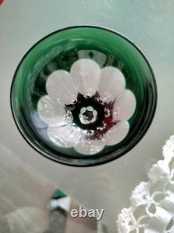 5 Verres A Vin Cristal Double Dans Le Goût De Saint Louis Modèle Bristol