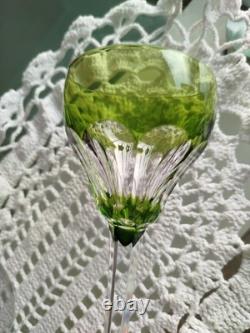 5 Verres A Vin Cristal Double Dans Le Goût De Saint Louis Modèle Bristol