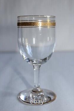 5 anciens verres à apéritif en cristal de Saint Louis