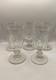 5 Anciens Verres &agrave; Eau En Cristal Saint-louis / Baccarat Hauteur 14,5 Cm