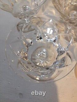 5 coupes à champagne en cristal de St Louis modèle Camargue