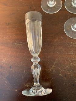 5 flûtes à champagne modèle Alexandre cristal de Saint Louis (prix à la pièce)