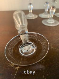 5 flûtes à champagne modèle Alexandre cristal de Saint Louis (prix à la pièce)
