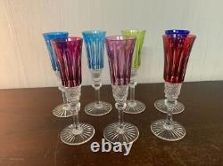 5 flûtes à champagne modèle Tommy cristal Saint Louis h 18.5 (prix à la pièce)