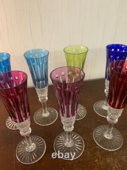 5 flûtes à champagne modèle Tommy cristal Saint Louis h 18.5 (prix à la pièce)