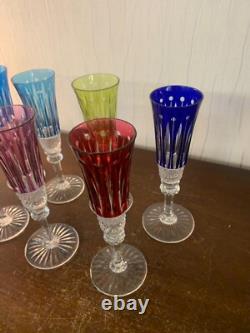 5 flûtes à champagne modèle Tommy cristal Saint Louis h 18.5 (prix à la pièce)