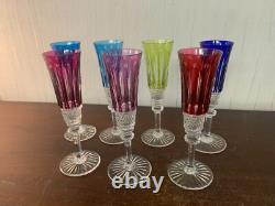 5 flûtes à champagne modèle Tommy cristal Saint Louis h 18.5 (prix à la pièce)