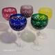 5 Grands Verre Cristal Taill&eacute; Baccarat St Louis Non Sign&eacute; Ancien 19,5 Cm