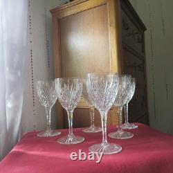 5 verres a eau en cristal de saint louis modèle Odessa