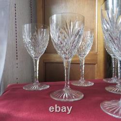 5 verres a eau en cristal de saint louis modèle Odessa