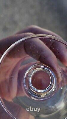 5 verres à eau ou vin cristal taillé baccarat st louis modèle marie antoinette