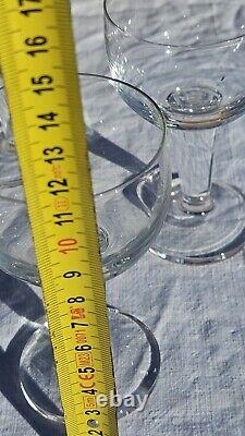 5 verres à eau ou vin cristal taillé baccarat st louis modèle marie antoinette