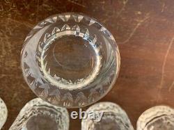 5 verres à porto modèle marine Jersey cristal Saint Louis (prix à la pièce)