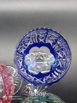 5 verres à vin du Rhin Roemer Cristal SAINT-LOUIS couleur modèle RIESLING, 18,5cm