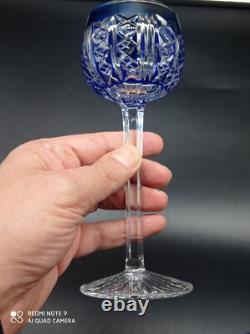 5 verres à vin du Rhin Roemer Cristal SAINT-LOUIS couleur modèle RIESLING, 18,5cm