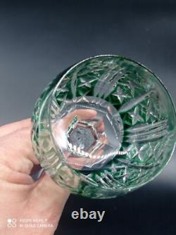 5 verres à vin du Rhin Roemer Cristal SAINT-LOUIS couleur modèle RIESLING, 18,5cm