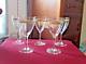 5 Verres à Vin En Cristal De Saint Louis Modèle Roty Gold Signé H 13,2 Cm