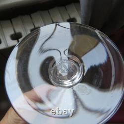 5 verres a vin ou a porto cristal saint louis modèle Lozère uni H 14 cm signé