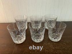 5 verres à whisky taillé modèle Chantilly cristal Saint Louis (prix à la pièce)