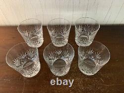 5 verres à whisky taillé modèle Chantilly cristal Saint Louis (prix à la pièce)