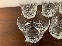 5 verres à whisky taillé modèle Chantilly cristal Saint Louis (prix à la pièce)