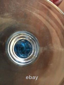 5 verres couleur modèle Chantilly en cristal de Saint Louis (prix à la pièce)