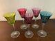 5 Verres Couleur Modèle Tarn En Cristal De Saint Louis (prix à La Pièce)