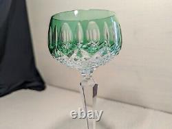 5 verres en cristal de lorraine roemer saint louis baccarat 19.5cm