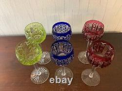 5 verres en cristal modèle Riesling de Saint Louis (prix à la pièce)
