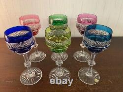 5 verres roemer modèle Trianon en cristal de Saint Louis (prix à la pièce)