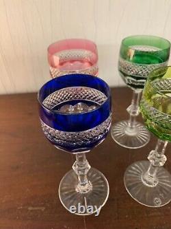 5 verres roemer modèle Trianon en cristal de Saint Louis (prix à la pièce)