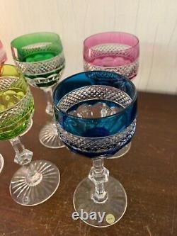 5 verres roemer modèle Trianon en cristal de Saint Louis (prix à la pièce)