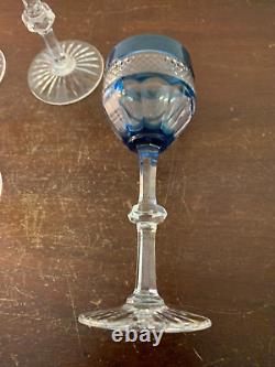 5 verres roemer modèle Trianon en cristal de Saint Louis (prix à la pièce)