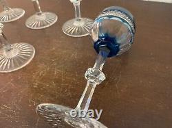 5 verres roemer modèle Trianon en cristal de Saint Louis (prix à la pièce)