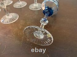 5 verres roemer modèle Trianon en cristal de Saint Louis (prix à la pièce)