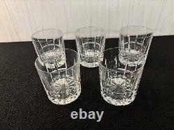 5 verres whisky modèle Manhattan cristal Saint Louis h 8.5 cm(prix à la pièce)