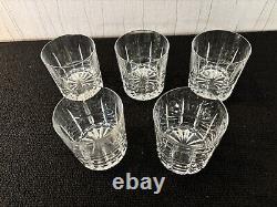 5 verres whisky modèle Manhattan cristal Saint Louis h 8.5 cm(prix à la pièce)