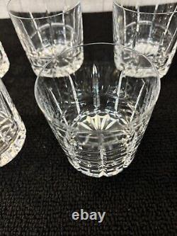 5 verres whisky modèle Manhattan cristal Saint Louis h 8.5 cm(prix à la pièce)