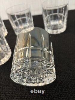 5 verres whisky modèle Manhattan cristal Saint Louis h 8.5 cm(prix à la pièce)
