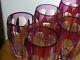 6 Anciens Verres A Liqueur Cristal Saint Louis Doubler Colorer Amethyste Ht 5 Cm