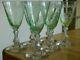 6 Anciens Verres Vin Urane Cristal St Louis Modele Micado Art Nouveau 14 Cm