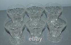 6 Anciens Verres à Vin Cristal Saint Louis Forme Tulipe sur Pied