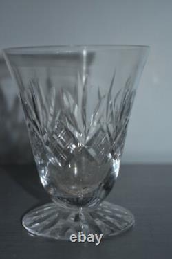 6 Anciens Verres à Vin Cristal Saint Louis Forme Tulipe sur Pied