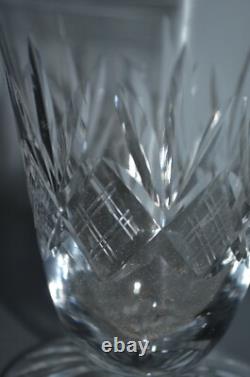 6 Anciens Verres à Vin Cristal Saint Louis Forme Tulipe sur Pied