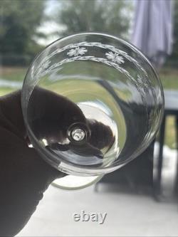 6 Beaux Verres À Eau En Cristal Gravé Degagé À L'acide 19th Baccarat St Louis