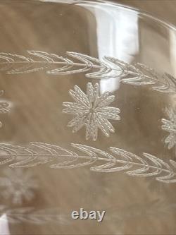 6 Beaux Verres À Eau En Cristal Gravé Degagé À L'acide 19th Baccarat St Louis