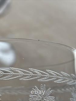 6 Beaux Verres À Eau En Cristal Gravé Degagé À L'acide 19th Baccarat St Louis