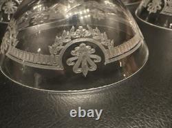 6 Coupes À Champagne en Cristal de Saint Louis modèle MANON H 12 Cm Anciennes